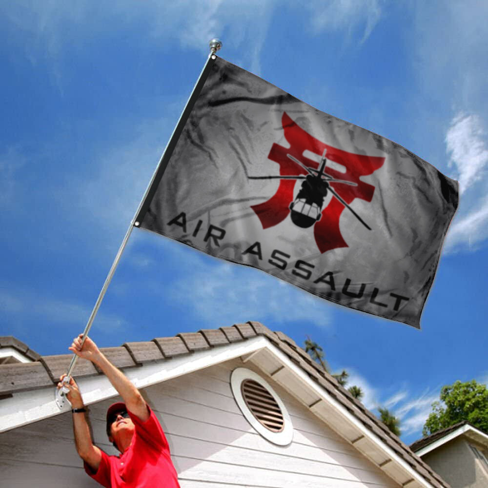 Fyon Rakkasans Grey Air Assault Flag Indoor and outdoor banner