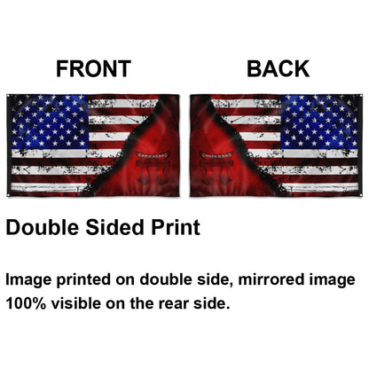 Fyon Rakkasans Stars And Stripes Tori Flag Indoor and outdoor banner