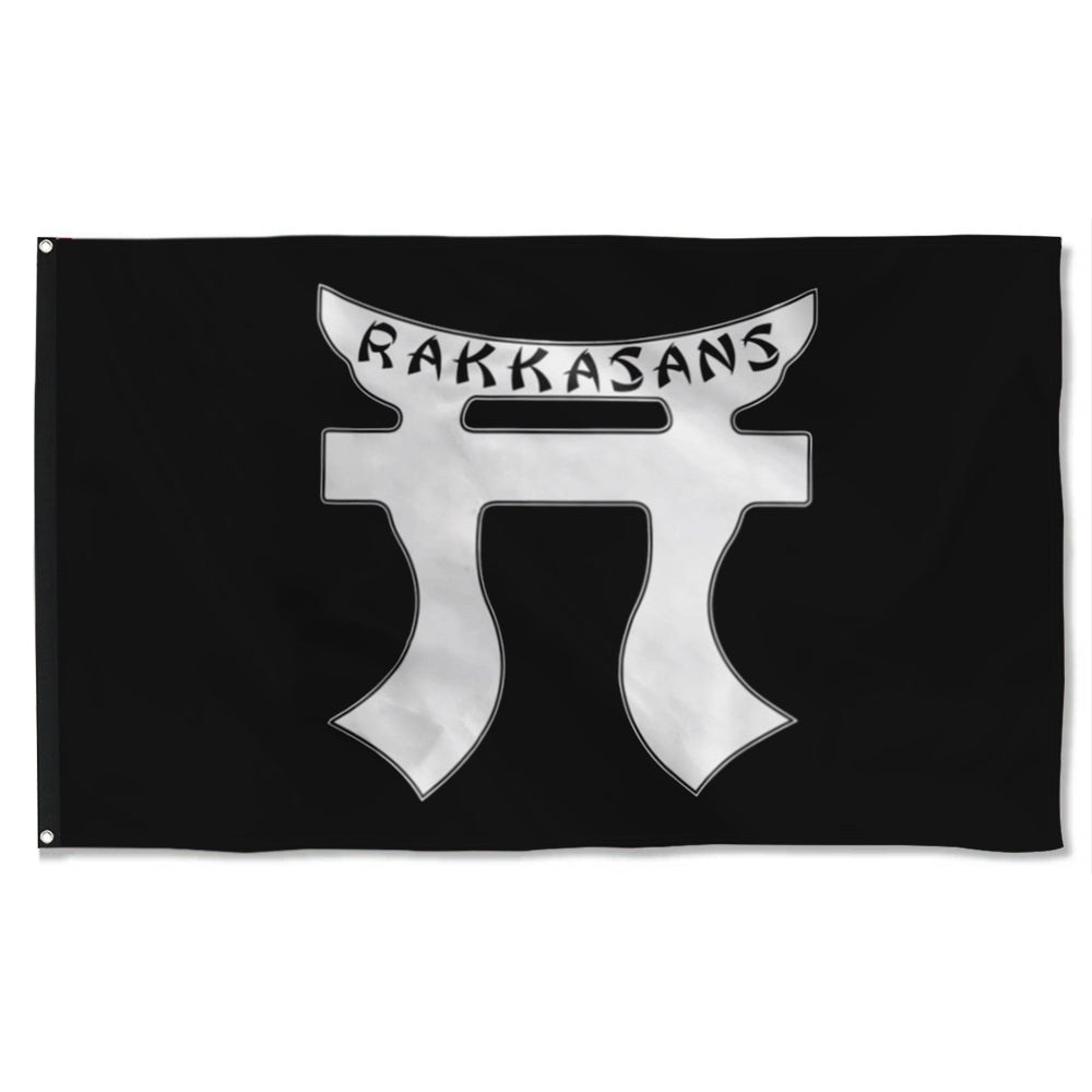 Fyon Rakkasans Tori Black And White Flag Indoor and outdoor banner