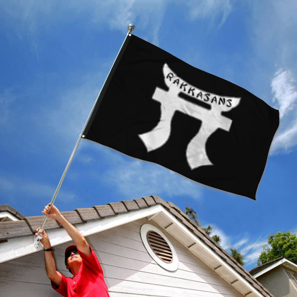 Fyon Rakkasans Tori Black And White Flag Indoor and outdoor banner