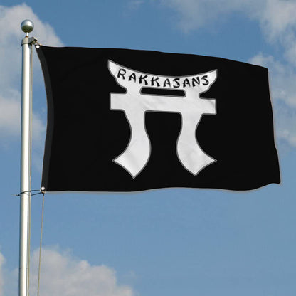 Fyon Rakkasans Tori Black And White Flag Indoor and outdoor banner