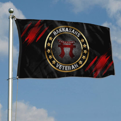 Fyon Rakkasans Veteran Flag Indoor and outdoor banner