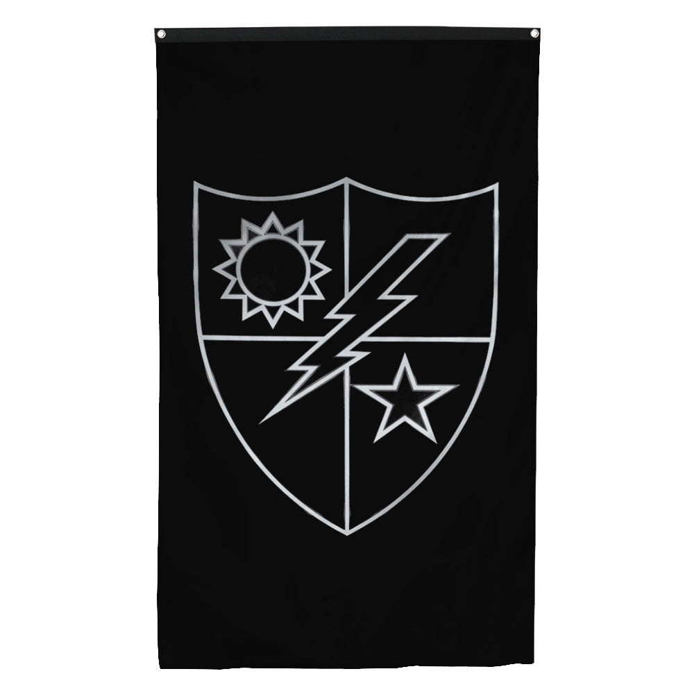 Fyon Ranger Regiment Crest Silver(Vertical) Flag Indoor and outdoor banner