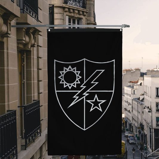 Fyon Ranger Regiment Crest Silver(Vertical) Flag Indoor and outdoor banner