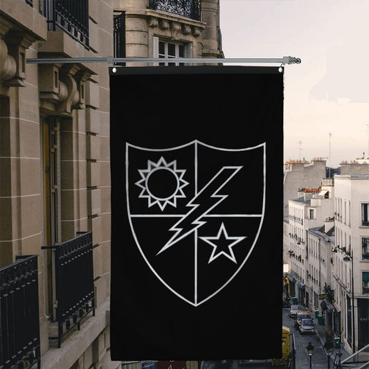 Fyon Ranger Regiment Crest Silver(Vertical) Flag Indoor and outdoor banner