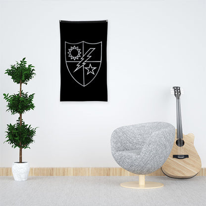 Fyon Ranger Regiment Crest Silver(Vertical) Flag Indoor and outdoor banner