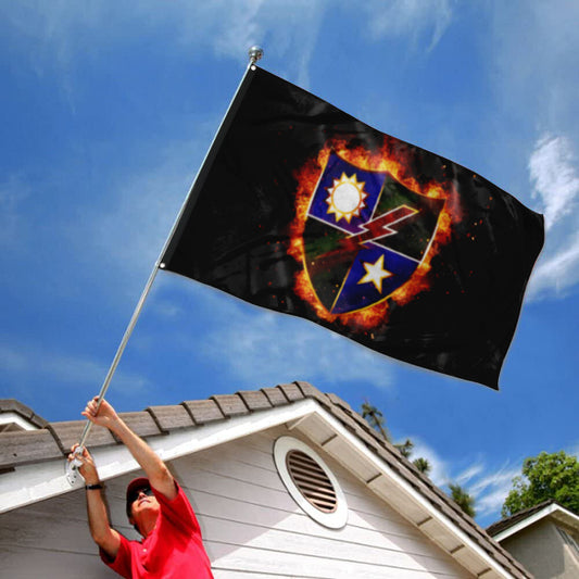 Fyon Ranger Regiment Fire Crest Flag Indoor and outdoor banner