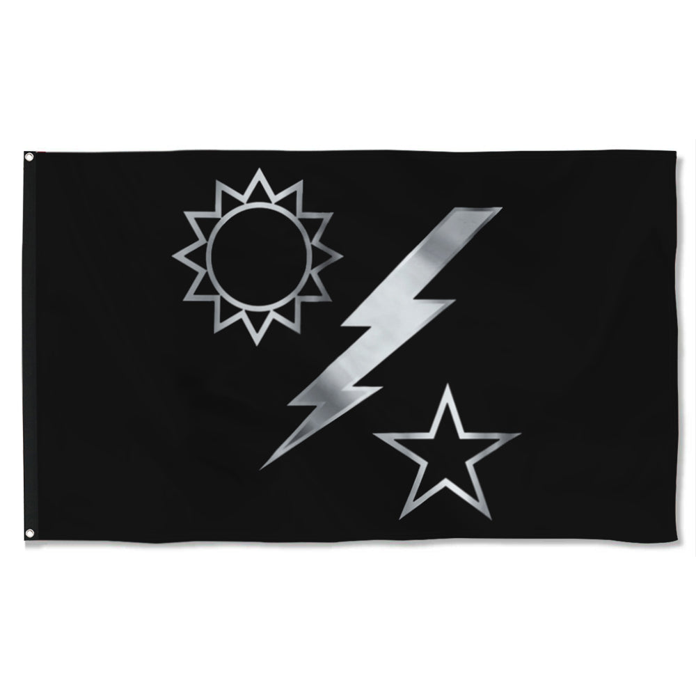 Fyon Ranger Regiment Silver Dui Flag Indoor and outdoor banner