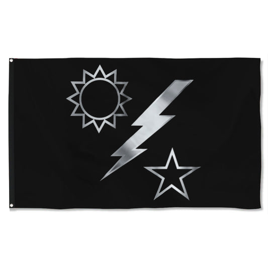 Fyon Ranger Regiment Silver Dui Flag Indoor and outdoor banner