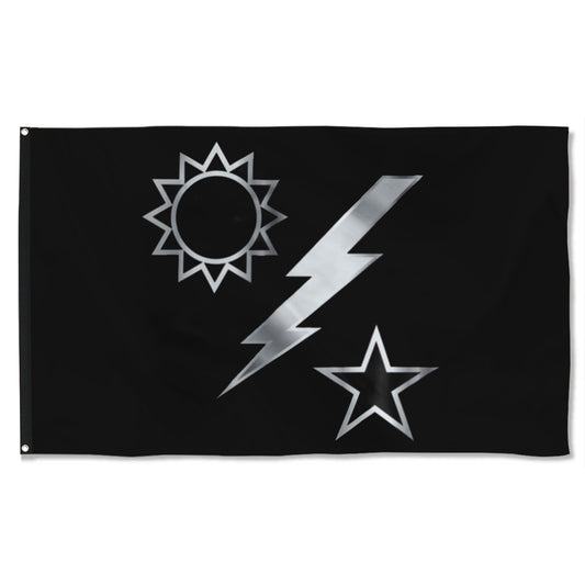 Fyon Ranger Regiment Silver Dui Flag Indoor and outdoor banner