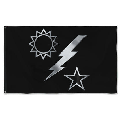 Fyon Ranger Regiment Silver Dui Flag Indoor and outdoor banner