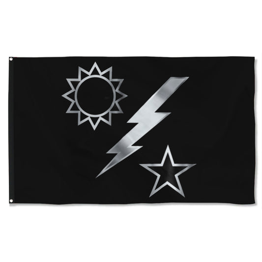 Fyon Ranger Regiment Silver Dui Flag Indoor and outdoor banner