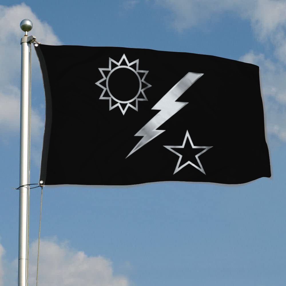 Fyon Ranger Regiment Silver Dui Flag Indoor and outdoor banner