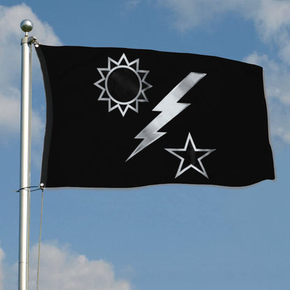 Fyon Ranger Regiment Silver Dui Flag Indoor and outdoor banner