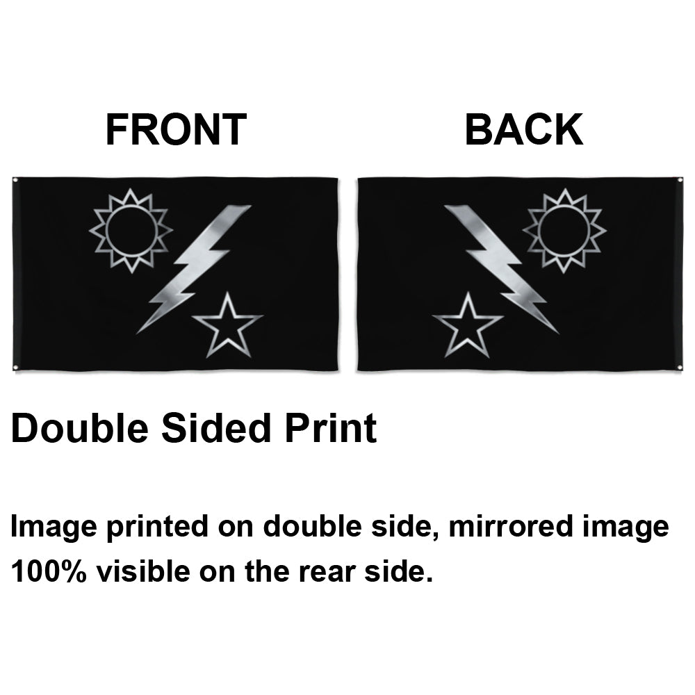 Fyon Ranger Regiment Silver Dui Flag Indoor and outdoor banner