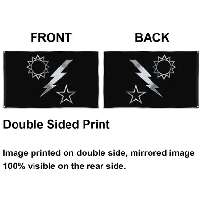 Fyon Ranger Regiment Silver Dui Flag Indoor and outdoor banner