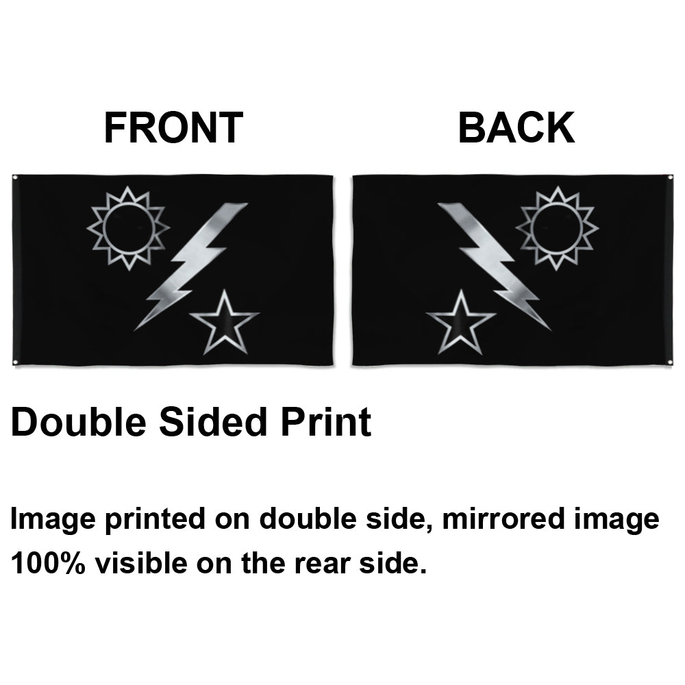 Fyon Ranger Regiment Silver Dui Flag Indoor and outdoor banner