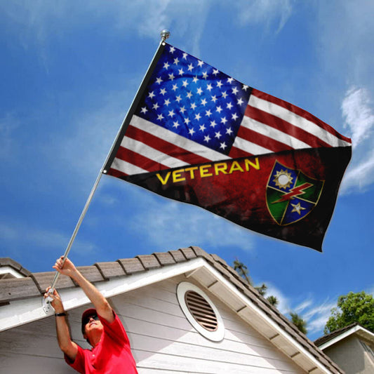 Fyon Ranger Regiment Stars and Stripes Veteran Flag Indoor and outdoor banner