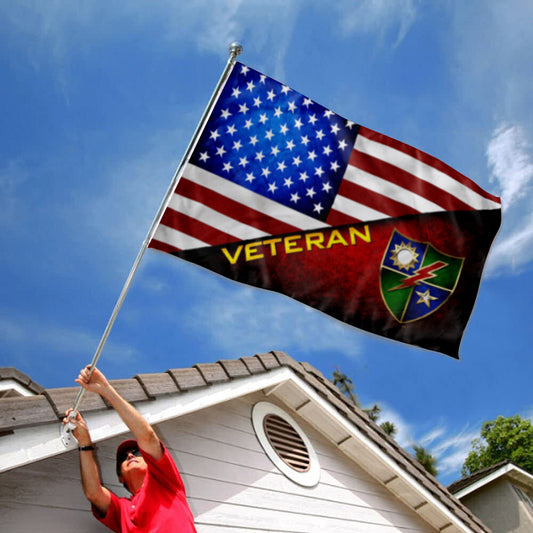 Fyon Ranger Regiment Stars and Stripes Veteran Flag Indoor and outdoor banner