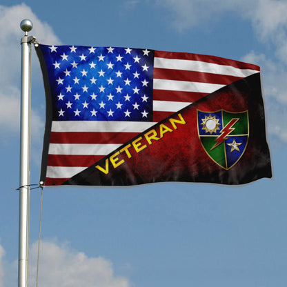 Fyon Ranger Regiment Stars and Stripes Veteran Flag Indoor and outdoor banner