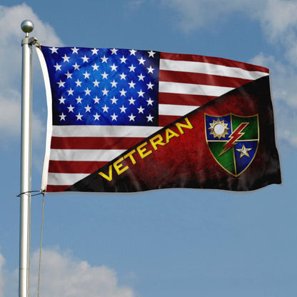 Fyon Ranger Regiment Stars and Stripes Veteran Flag Indoor and outdoor banner