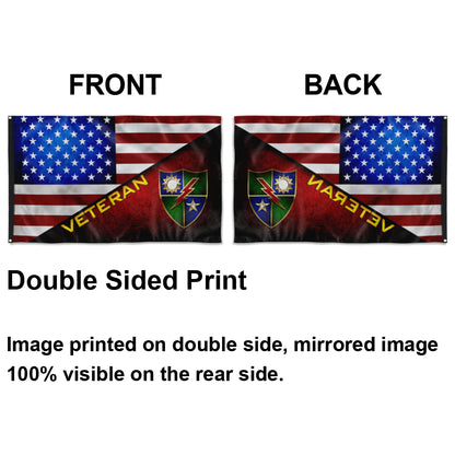 Fyon Ranger Regiment Stars and Stripes Veteran Flag Indoor and outdoor banner