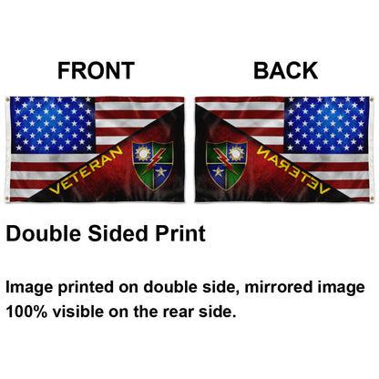 Fyon Ranger Regiment Stars and Stripes Veteran Flag Indoor and outdoor banner