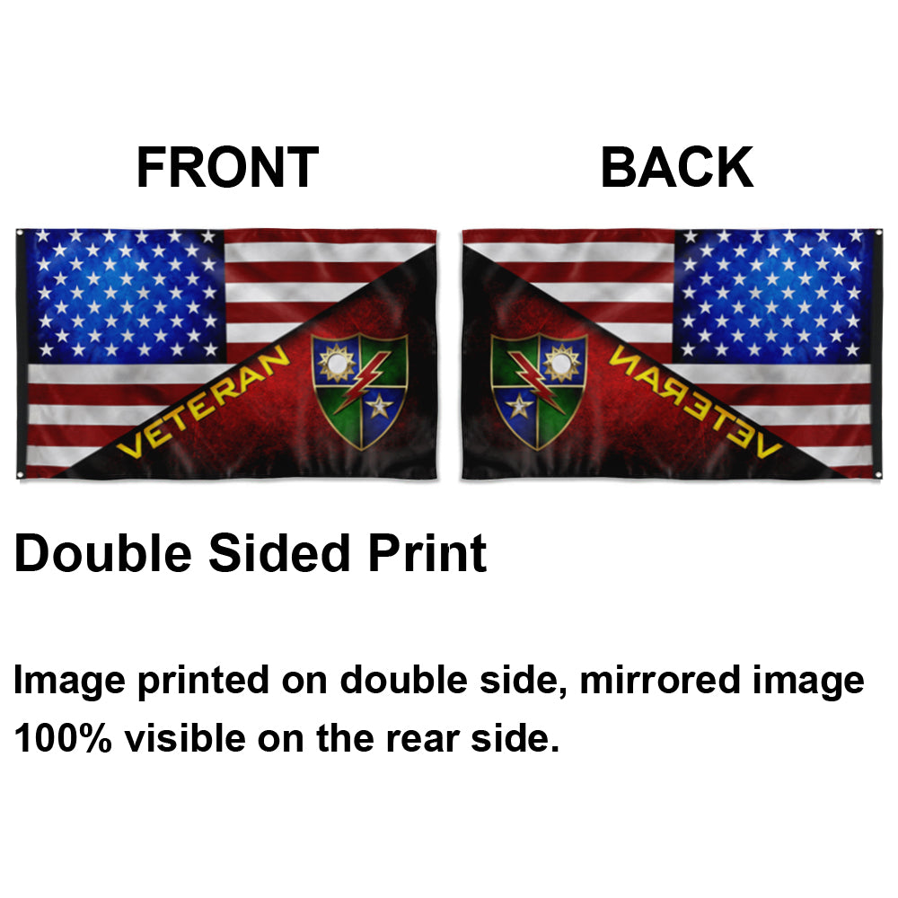 Fyon Ranger Regiment Stars and Stripes Veteran Flag Indoor and outdoor banner