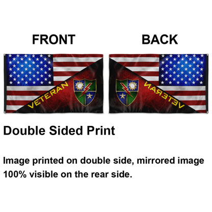 Fyon Ranger Regiment Stars and Stripes Veteran Flag Indoor and outdoor banner