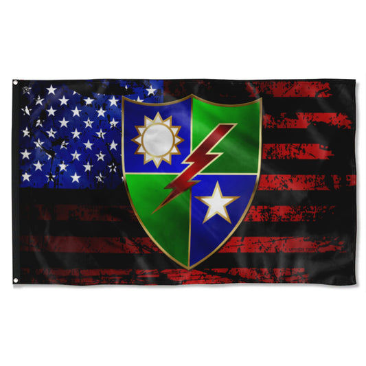 Fyon Ranger Regiment Trauma US Flag Indoor and outdoor banner