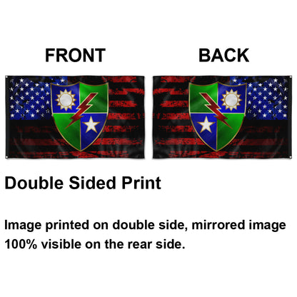 Fyon Ranger Regiment US Flag Indoor and outdoor banner