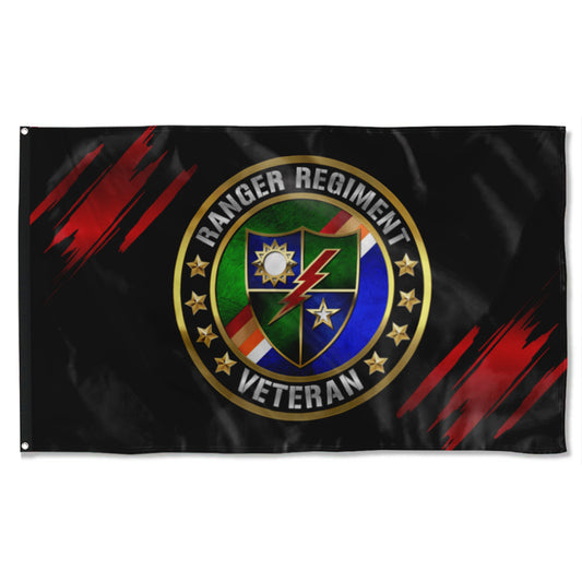 Fyon Ranger Regiment Veteran Flag Indoor and outdoor banner