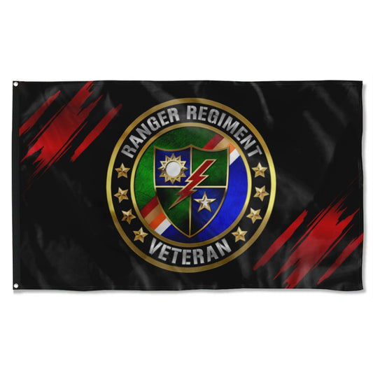 Fyon Ranger Regiment Veteran Flag Indoor and outdoor banner