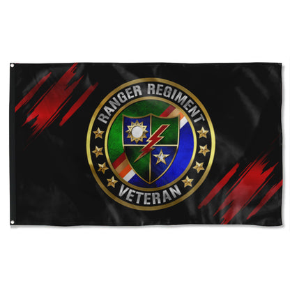 Fyon Ranger Regiment Veteran Flag Indoor and outdoor banner
