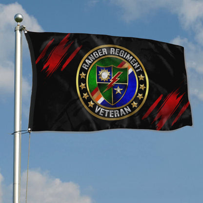 Fyon Ranger Regiment Veteran Flag Indoor and outdoor banner