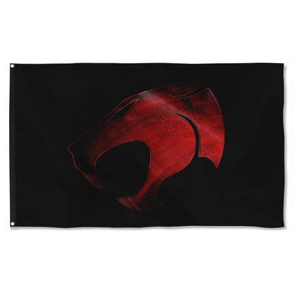 Fyon Red lion 1St Bn 2Nd Sfab Flag Indoor and outdoor banner