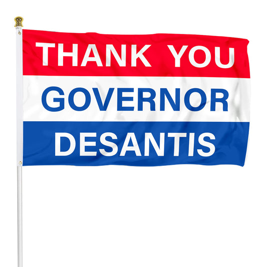 Fyon RON DESANTIS Thank You Governor Desantis 2024 USA Flag Banner