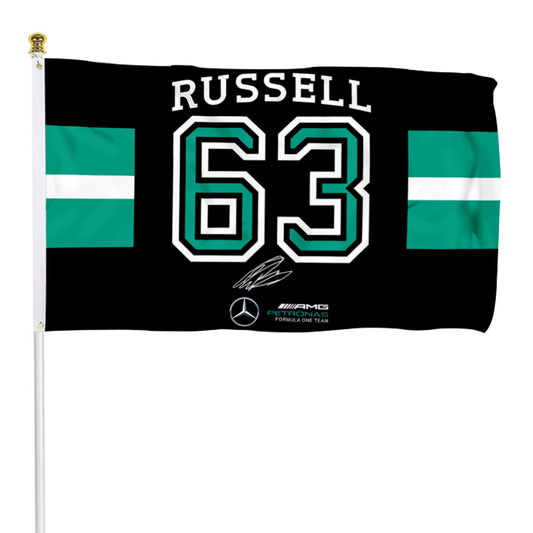 Fyon RUSSELL #63 Flag Banner