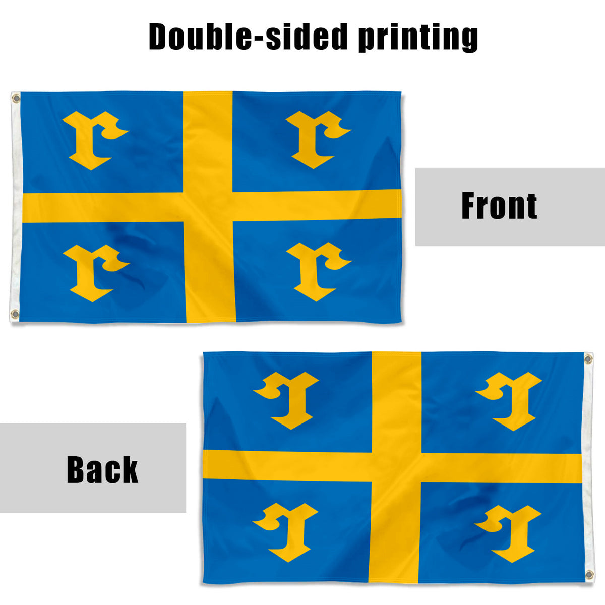 Fyon Rauma., Finland flag Indoor and outdoor banner