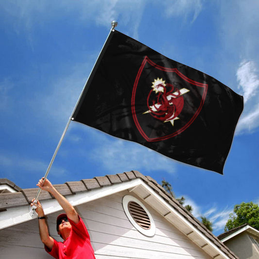 Fyon Regiment Three Headed Dragon Flag  Indoor and outdoor banner