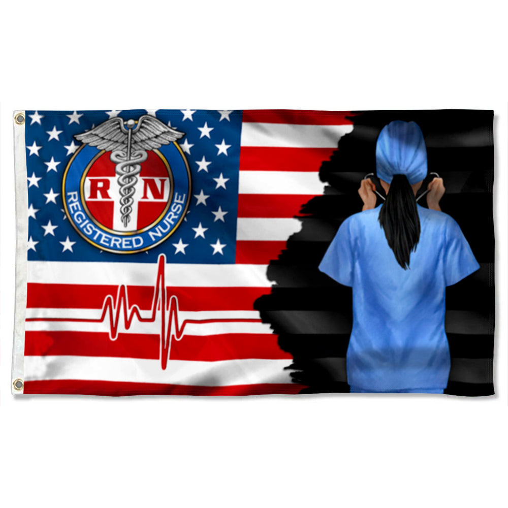 Fyon Registered Nurse American Flag 41809  Indoor and outdoor banner