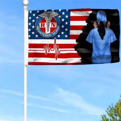 Fyon Registered Nurse American Flag 41809  Indoor and outdoor banner