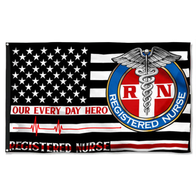 Fyon Registered Nurse Our Every Day Hero Flag 41812  Indoor and outdoor banner