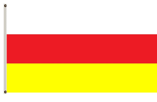 Republic of North Ossetia-Alania banner landscape flag