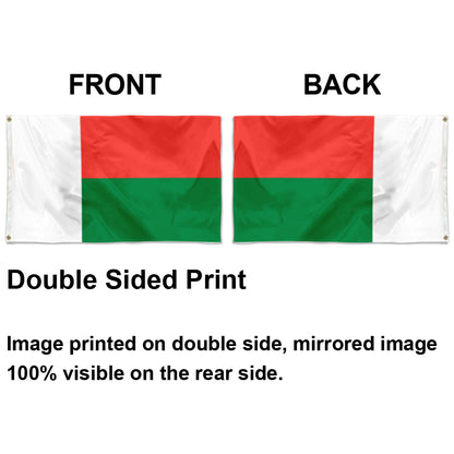 Fyon Republic of Madagascar Flag Indoor and outdoor banner