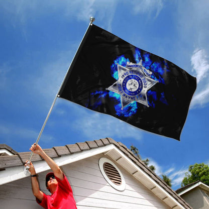 Fyon Retired Fort Wayne Police Flag Indoor and outdoor banner