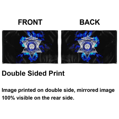 Fyon Retired Fort Wayne Police Flag Indoor and outdoor banner