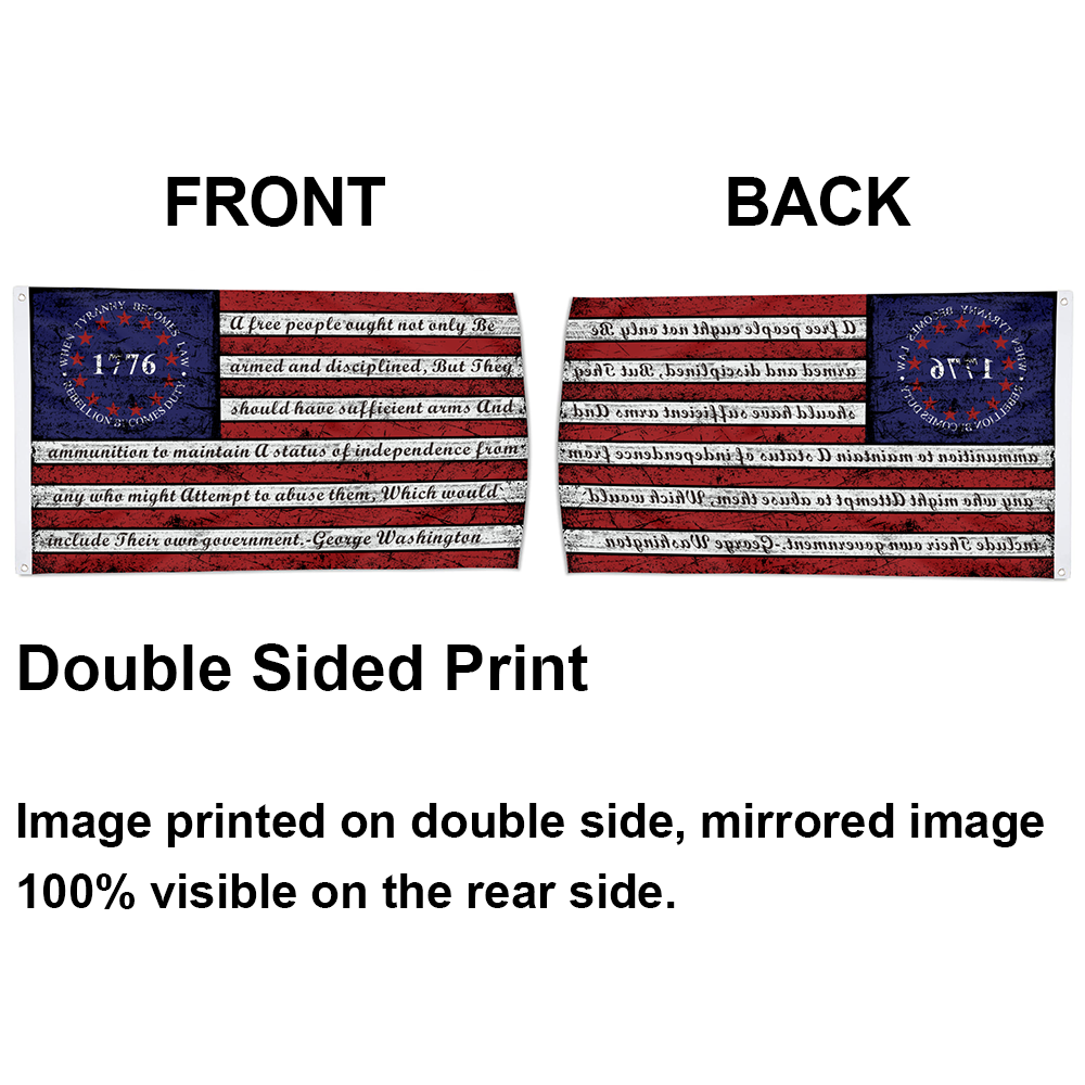 Fyon Retro Stripe 1776 Flag Banner