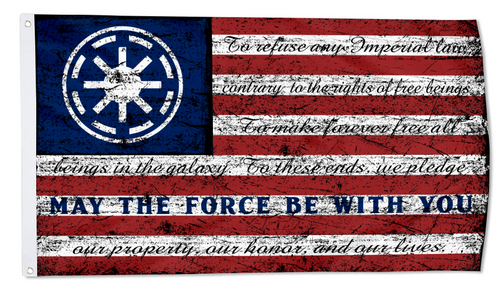 Fyon Star Wars Retro Stripe Old Galactic Republic flag Indoor and outdoor banner 32830