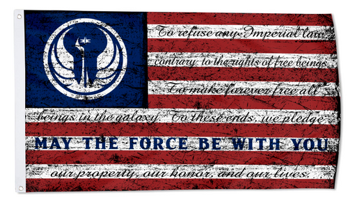 Fyon Star Wars Retro Stripe Old Jedi Order flag Indoor and outdoor banner 32831